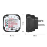 BSIDE AST01 Plug Power Tester Electrical Socket Detector US Plug