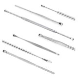 QILIZUO  3 Sets Stainless Steel Double-Ended Screw Ear Scoop