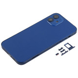 Back Housing Cover with SIM Card Tray & Side  Keys & Camera Lens for iPhone 12(Blue)