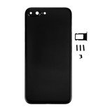 6 in 1 for iPhone 7 Plus (Back Cover + Card Tray + Volume Control Key + Power Button + Mute Switch Vibrator Key + Sign) Full Assembly Housing Cover (Jet Black)