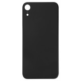 Easy Replacement Big Camera Hole Glass Back Battery Cover with Adhesive for iPhone XR(Black)