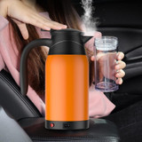Car Heating Cup Electric Heating Cup Kettle(24V Steel Color)