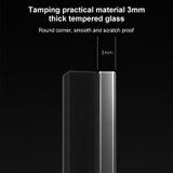 86mm Round LED Tempered Glass Switch Panel, Gray Round Glass, Style:Two Billing Control