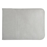 15.4 inch PU + Nylon Laptop Bag Case Sleeve Notebook Carry Bag, For MacBook, Samsung, Xiaomi, Lenovo, Sony, DELL, ASUS, HP (Grey)