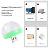 4W RGB 1 to 2 USB LED Crystal Magic Ball Stage Light