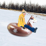 Children Inflatable Ski Laps Snowboard Adult Inflatable Snow Toy( Ski Boat)