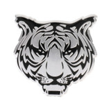 Car Tiger Metal Stickers Personalized Aluminum Alloy Decorative Stickers, Size:8 x 7.5cm