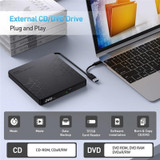 BT668 Readable TF / SD Card USB Multi-Function CD Disc Player External Optical Drive DVD Burner