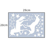 Luminous Self-Adhesive Stickers Bedroom Dormitory Decoration Fluorescent Decals, Style: Double Unicorn+Stars