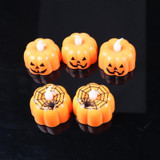 Halloween Home Pumpkin Candle Decoration Lights(Smiley Face)