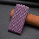 For Xiaomi Redmi K60 / K60 Pro Diamond Lattice Vertical Flip Leather Phone Case(Dark Purple)