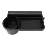 For Tesla Model 3/Y Front Passenger Glove Box Water Cup Holder Storage Box(Black)