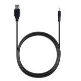 USB Male to DC 2.5 x 0.7mm Power Cable, Length: 1.2m(Black)