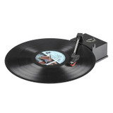 Ezcap613 Mini USB Turntable Turn Plate Vinyl LP to MP3 USB Flash-drive Hot Swapping Converter(Black)