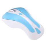 PR-01 6D Gyroscope Fly Air Mouse 2.4G USB Receiver 1600 DPI Wireless Optical Mouse for Computer PC Android Smart TV Box (Blue + White)