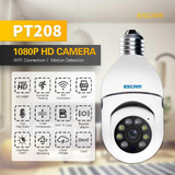 ESCAM PT208 1080P HD Light Bulb WiFi Camera, Support Motion Detection, Two-way Audio, Night Vision, TF Card