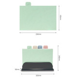 Wheat Straw Classification Cutting Board Set Multi-purpose Non-slip Cutting Board, Specification: 4 PCS + Base