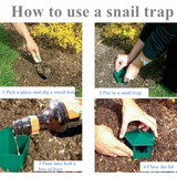 4 PCS Snail Trap Garden Vegetable Garden Snail Trap Physically Kill Snail Cage,Style: Round Barrel Type