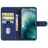 Leather Phone Case For HTC U20 5G(Blue)