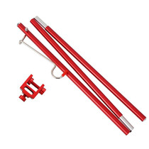 CLS Outdoor Aluminum Alloy Mini Simple Light Stand Camping Foldable Fixed Light Bracket(Red)