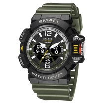 SMAEL 8065 Waterproof Sports Multifunctional Luminous Watch Men(Army Green)