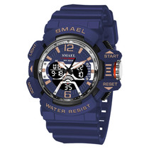 SMAEL 8065 Waterproof Sports Multifunctional Luminous Watch Men(Deep Blue)