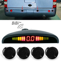 PZ316 Digital LED Crescent Shape Display Rear View Mirror Car Recorder for Truck with 4 Rear Radar