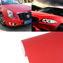 7.5m * 0.5m Grind Arenaceous Auto Car Sticker Pearl Frosted Flashing Body Changing Color Film for Car Modification and Decoration(Red)