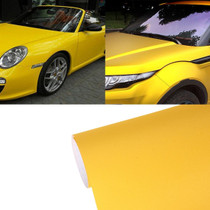 7.5m * 0.5m Grind Arenaceous Auto Car Sticker Pearl Frosted Flashing Body Changing Color Film for Car Modification and Decoration(Yellow)