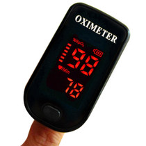 Finger Pulse Oximete LED HD Display Portable Oximeter Equipment Blood Oxygen Monitor Pulse Oximeter(Black)