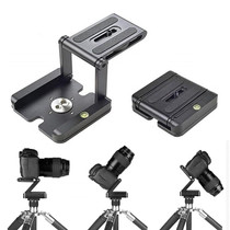 Folding Z Type Tilt Pan Tripod Head Ball Head Quick Release Plate Stand for DSLR Camera