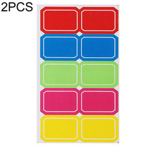2 PCS Color Sticker Price Tag Name Stickers Notes(CY7050/20 Sheets)