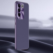 For vivo S16 / S16 Pro Litchi Texture Genuine Leather Phone Case(Purple)