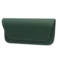 3064 Napa Texture Leather Car Glasses Storage Bag(Olive Green)