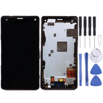 OEM LCD Screen for Sony Xperia Z3 Mini Compact Digitizer Full Assembly with Frame(Black)