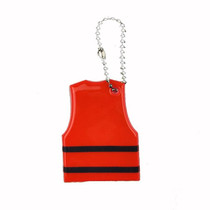 15 PCS Vest Style Reflective Pendant Night Warning Highlight Reflective Keychain Random Colour Delivery(4.5x5.5cm)