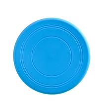 Pet Toy Flying Disc Pet Interactive Training Floating Water Bite-Resistant Soft Flying Disc(Blue)