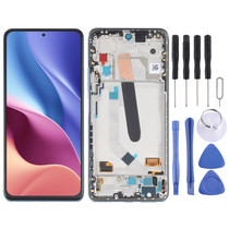 AMOLED Material Original LCD Screen and Digitizer Full Assembly With Frame for Xiaomi Redmi K40 / Redmi K40 Pro / Redmi K40 Pro+ / Mi 11i / Poco F3 / M2012K11AC M2012K11C M2012K11AG M2012K11G(Blue)