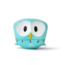 Cartoon Animal Owl Timer Kitchen Desktop Alarm Clock(Blue)