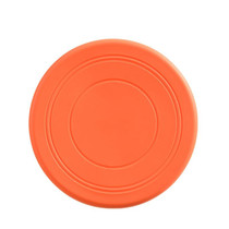 Pet Toy Flying Disc Pet Interactive Training Floating Water Bite-Resistant Soft Flying Disc(Orange)