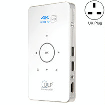 C6 2G+16G Android Smart DLP HD Projector Mini Wireless Projector UK Plug (White)