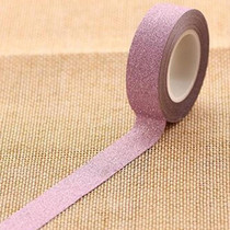 Flash Washi Sticky Paper Tape Label DIY Decorative Tape, Length: 10m(Pink)