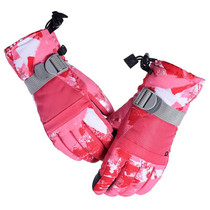 Unisex Skiing Riding Winter Outdoor Sports Touch Screen Thickened Splashproof Windproof Warm Gloves, Size: M(Pink)