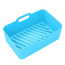 For Ninja DZ201 Air Fryer Silicone Liner Mat Reusable Basket Tray, Spec: Large Blue (153g)