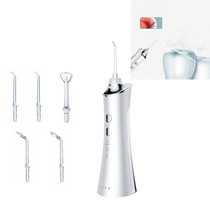 Electric Tooth Punch Dental Scaler Water Floss Household Portable Oral Cleaning Machine(White)