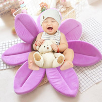 Foldable Bathtub Blooming Sink Lotus Flower Bath Mat Pad for Newborn Baby, Size: 80cm x 80cm x 5cm(Purple)