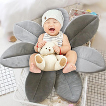 Foldable Bathtub Blooming Sink Lotus Flower Bath Mat Pad for Newborn Baby, Size: 80cm x 80cm x 5cm(Grey)