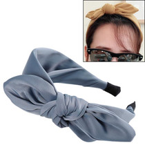 Rabbit Ears Cloth Bow Headband Girls Hair Hoop Bands Accessories(Blue)