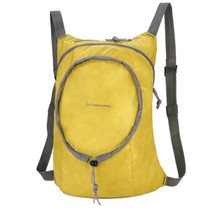 Nylon Waterproof Collapsible Backpack Women Men Travel Portable Comfort Lightweight Storage Folding Bag(Yellow)