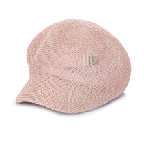 Spring and Summer Korean Version of the New Light Body Solid Color Casual Bump Beret Hat Female Outdoor Fashion Duck Tongue Octagonal Cap(Pink)